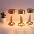 Lampe de table rechargeable Chrome Gold Chrome de 1200 mAh